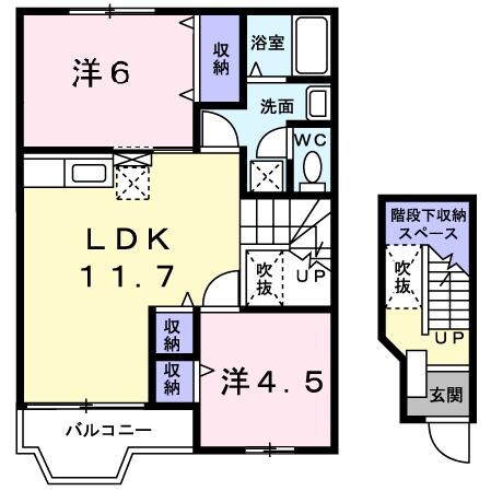 ソレイユ東山Ｉの物件間取画像